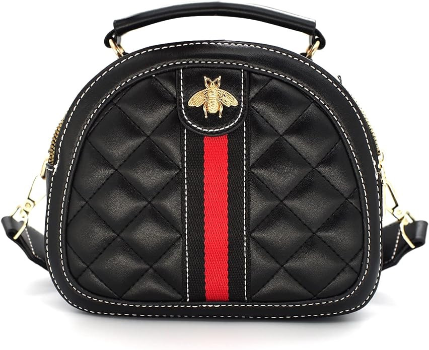 Beatfull Designer Bee Crossbody Bags for Women Quilted Shoulder Purse | Bee, Round, Leather Quilt... | Amazon (US)