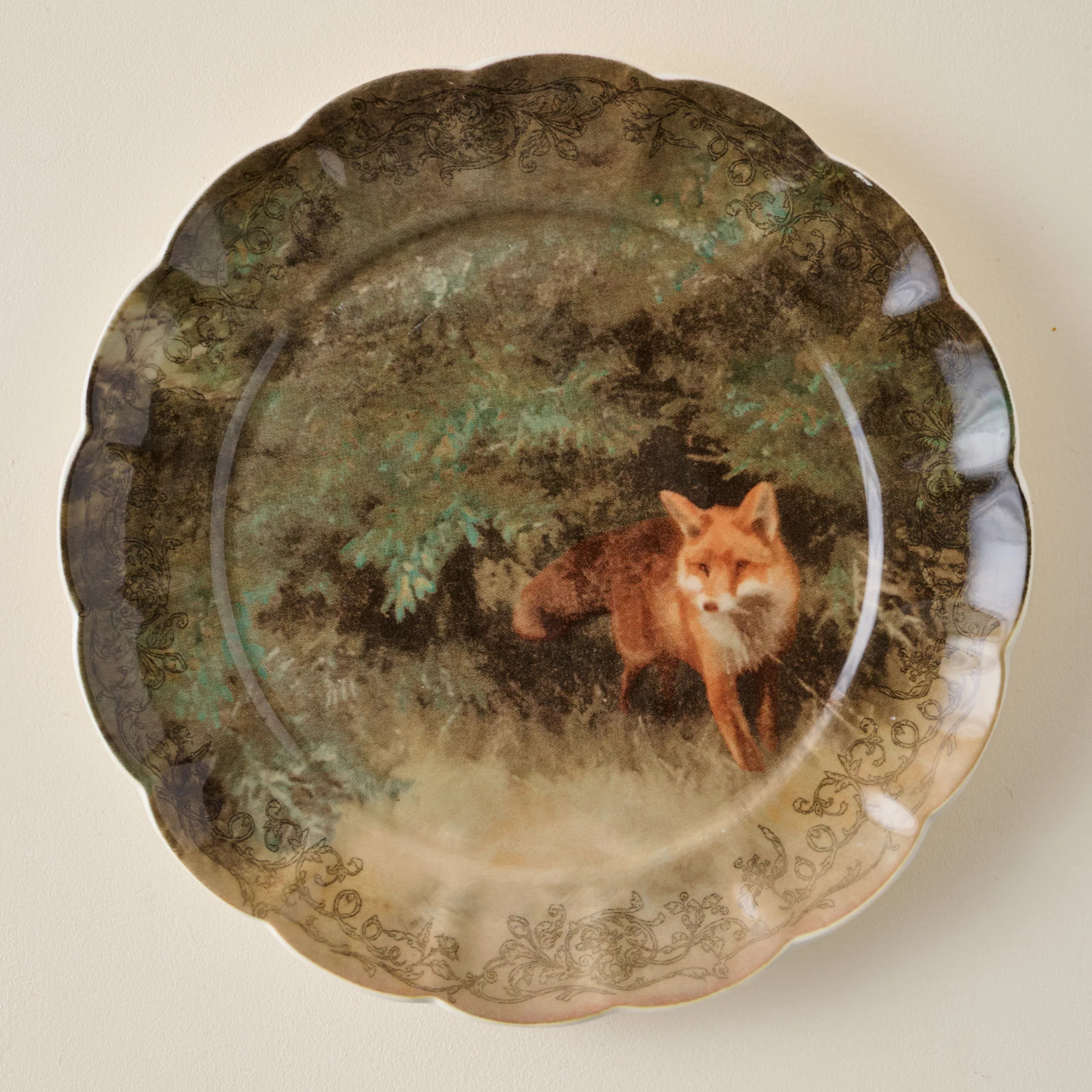 Enchanted Forest Fox Dessert Plate | Magnolia