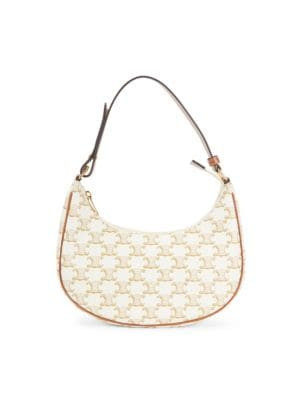 CELINE Ava Triomphe Canvas Shoulder Bag on SALE | Saks OFF 5TH | Saks Fifth Avenue OFF 5TH