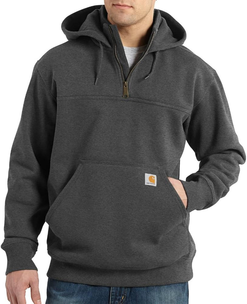 Carhartt mens Rain Defender Loose Fit Heavyweight Quarter-zip Sweatshirt | Amazon (US)