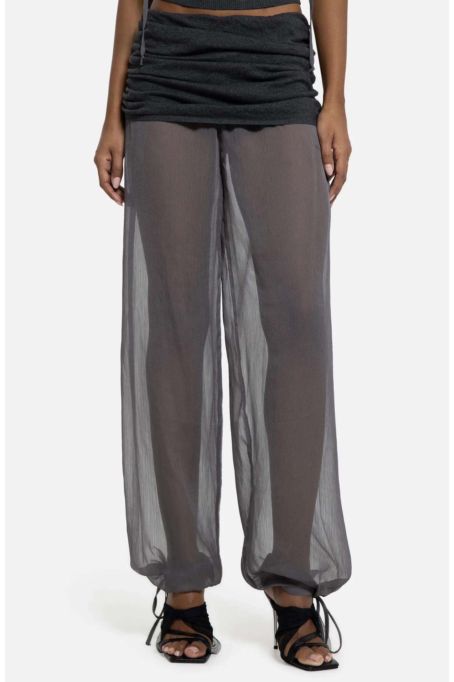 Mixed Media Chiffon Joggers (Women) | Nordstrom | Nordstrom