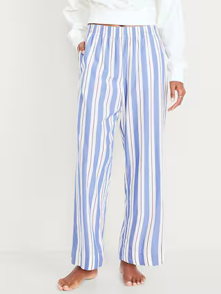 High-Waisted Poplin Pajama Pant | Old Navy (US)