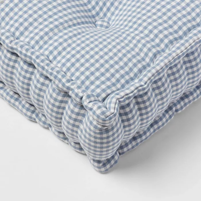Gingham Woven Square Floor Cushion - Threshold™ | Target