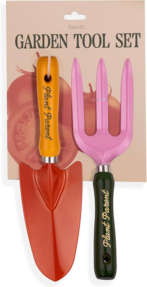 ban.do 2 Piece Gardening Hand Tools, Cute Garden Tool Set Includes Hand Rake and Trowel with Beec... | Amazon (US)