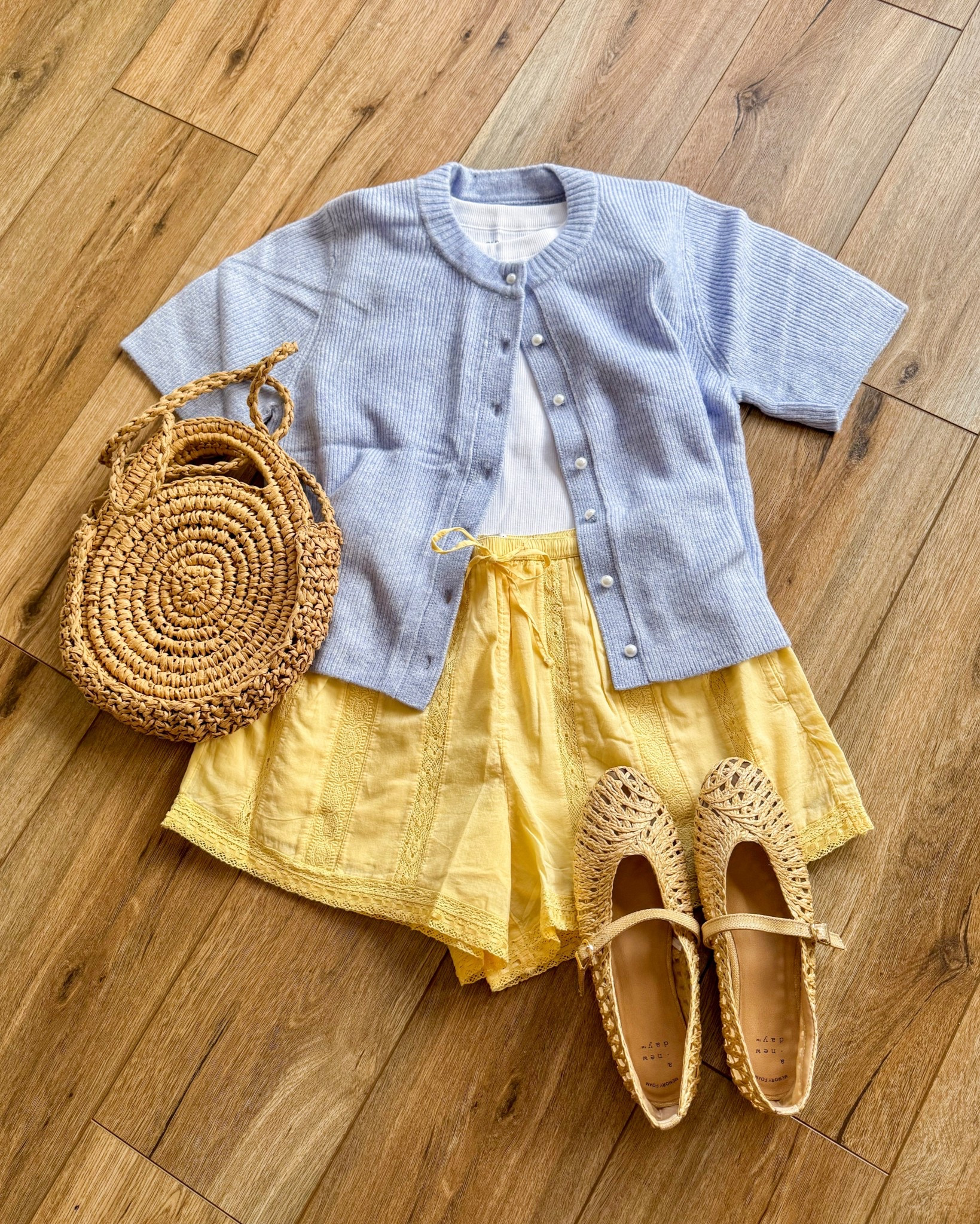 precious little spring outfit 🌼 love the look of bay blue with yellow! everything is tts @abercrombie 

#LTKootd #LTKSpringSale #LTKSaleAlert