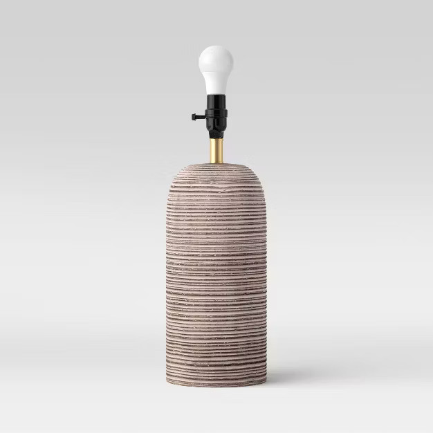 Faux Wood Lamp Base Brown - Threshold™ | Target