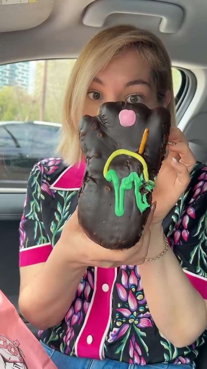 Pretty sure I just got hexed by this jelly donut 😆 

 #LTKdayinmylife #LTKootd