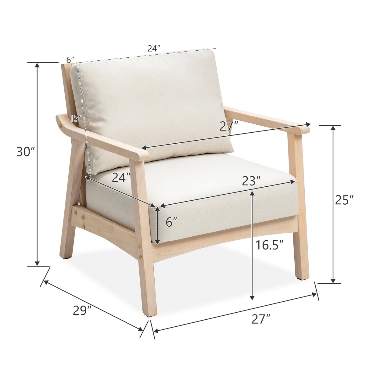 Willbanks 27" W Polyester Armchair (Set Of 2) | Wayfair North America