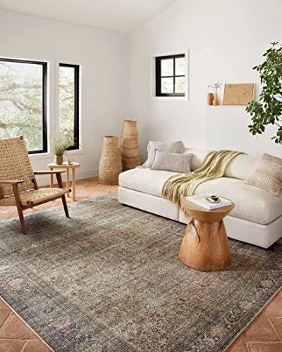 Loloi II Adrian Collection ADR-03 Terracotta / Multi, Traditional / Multi 7'-6" x 9'-6" Area Rug | Amazon (US)