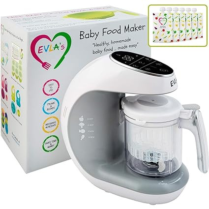 Baby Food Maker | Baby Food Processor Blender Grinder Steamer | Cooks & Blends Healthy Homemade B... | Amazon (US)