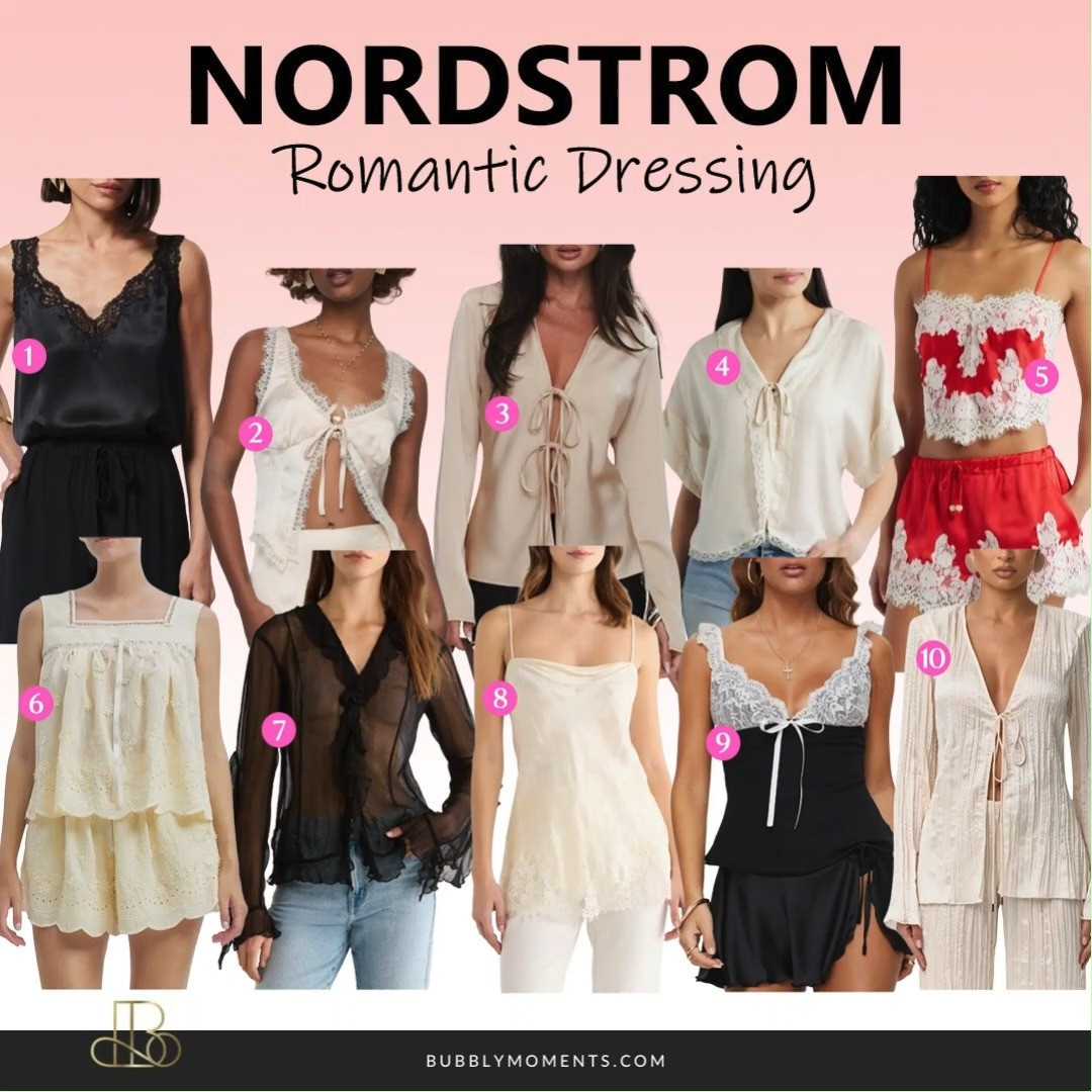 Romantic, feminine, and effortlessly pretty 🤍 Sharing my favorite Womens Romantic Dressing finds from Nordstrom that are perfect for date nights, brunch, weddings, vacations, and everyday outfits. I’m loving the soft colors, flowy dresses, lace details, satin fabrics, and classy styles that make every look feel elegant and timeless. These pieces are easy to style and perfect for creating a chic and feminine wardrobe all season long. If you love soft and romantic fashion, these Nordstrom finds are definitely worth checking out. Save this post for outfit inspiration and follow for more fashion finds, trending styles, and everyday outfit ideas on LTK ✨
#LTKootd #LTKStyle #LTKFinds #Nordstrom #RomanticStyle #FeminineFashion #DateNightOutfit #OOTD #StyleInspo #WomensFashion #CuteOutfits #ElegantStyle #SoftGirlStyle #FashionFinds #TrendingFashion #EverydayStyle #ClassyStyle #VacationOutfits #GirlyStyle #FashionInspo #NordstromFinds #ChicStyle #StyleIdeas #SummerFashion #OutfitInspiration #WardrobeEssentials 

 