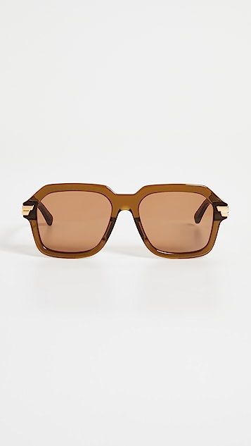 Bold Ribbon Oversized Square Sunglasses | Shopbop