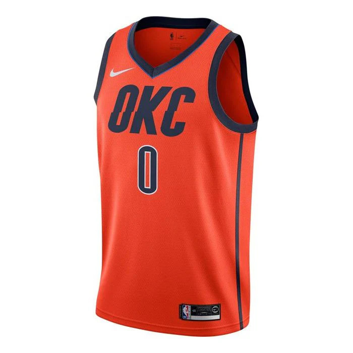 NikeNba Earned Edition Sw Fans' Version Of Men's Orange Jersey | KICKS CREW