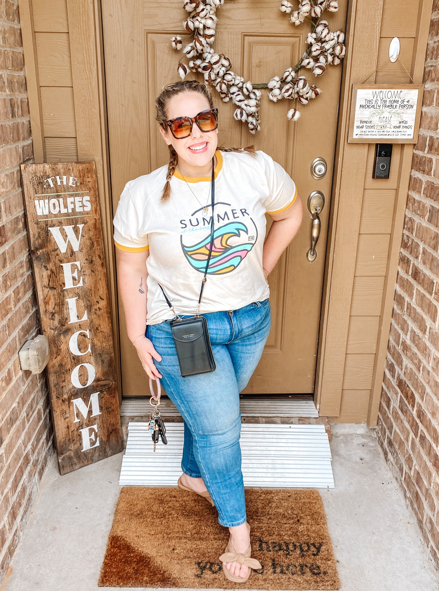 Traveling this summer? If you’re heading out for a summer vacation- you need this fab crossbody! It holds your phone and have a wallet on the backside with a zipper. The compartment holds credit cards, change, and even a pair of sunglasses and some lipgloss. I love taking it wherever I need to go so I have less to worry about. Perfect for international travel, plane trips, staycations, and even just for running around doing errands. I’m loving it this summer! 

#LTKtravel #LTKcurves #LTKbeauty