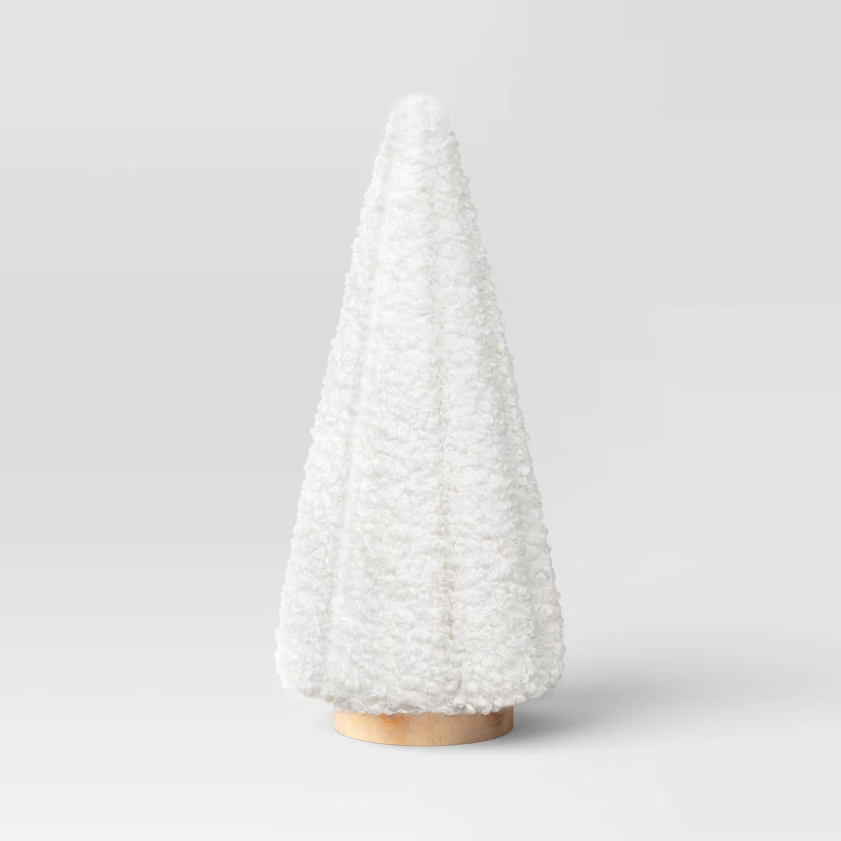 Christmas 14.75"x6.75" Fabric Boucle Tree Cream - Threshold™ | Target