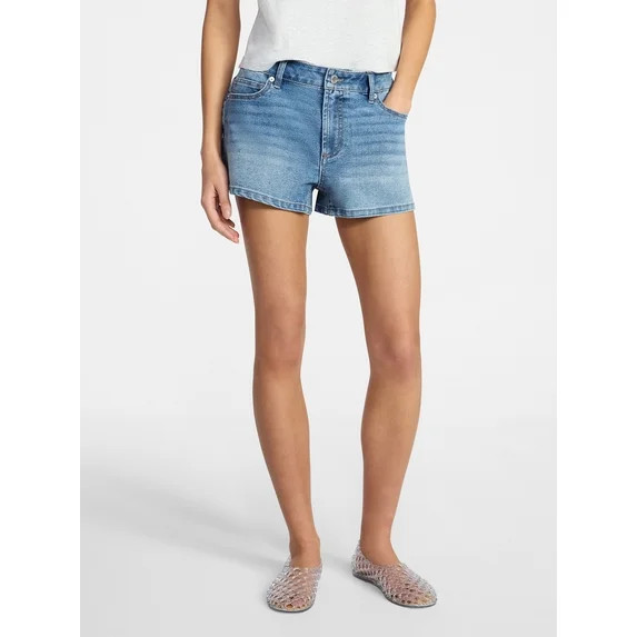 No Boundaries Elevated Denim Shorts, 3'' Inseam, Women's 00-18 | Walmart (US)