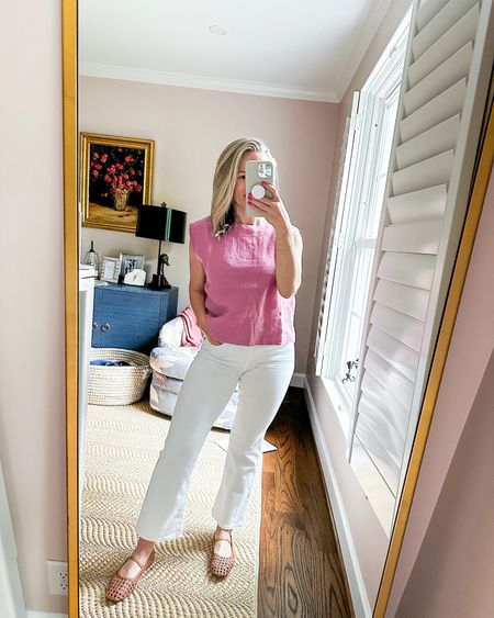 My entire spring outfit is on sale today! Use code LTK20. Size 2 in the top, 25P in the jeans, and size 7 in the ballet flats. 

#LTKShoeCrush #LTKxMadewell #LTKSeasonal