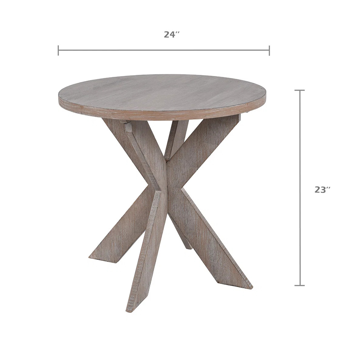 Flora 23'' Tall Cross Legs End Table | Wayfair North America