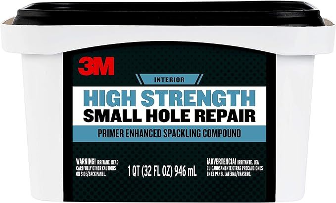 3M High Strength Small Hole Repair, Primer Enhanced Spackling Compound, 32 oz. | Amazon (US)
