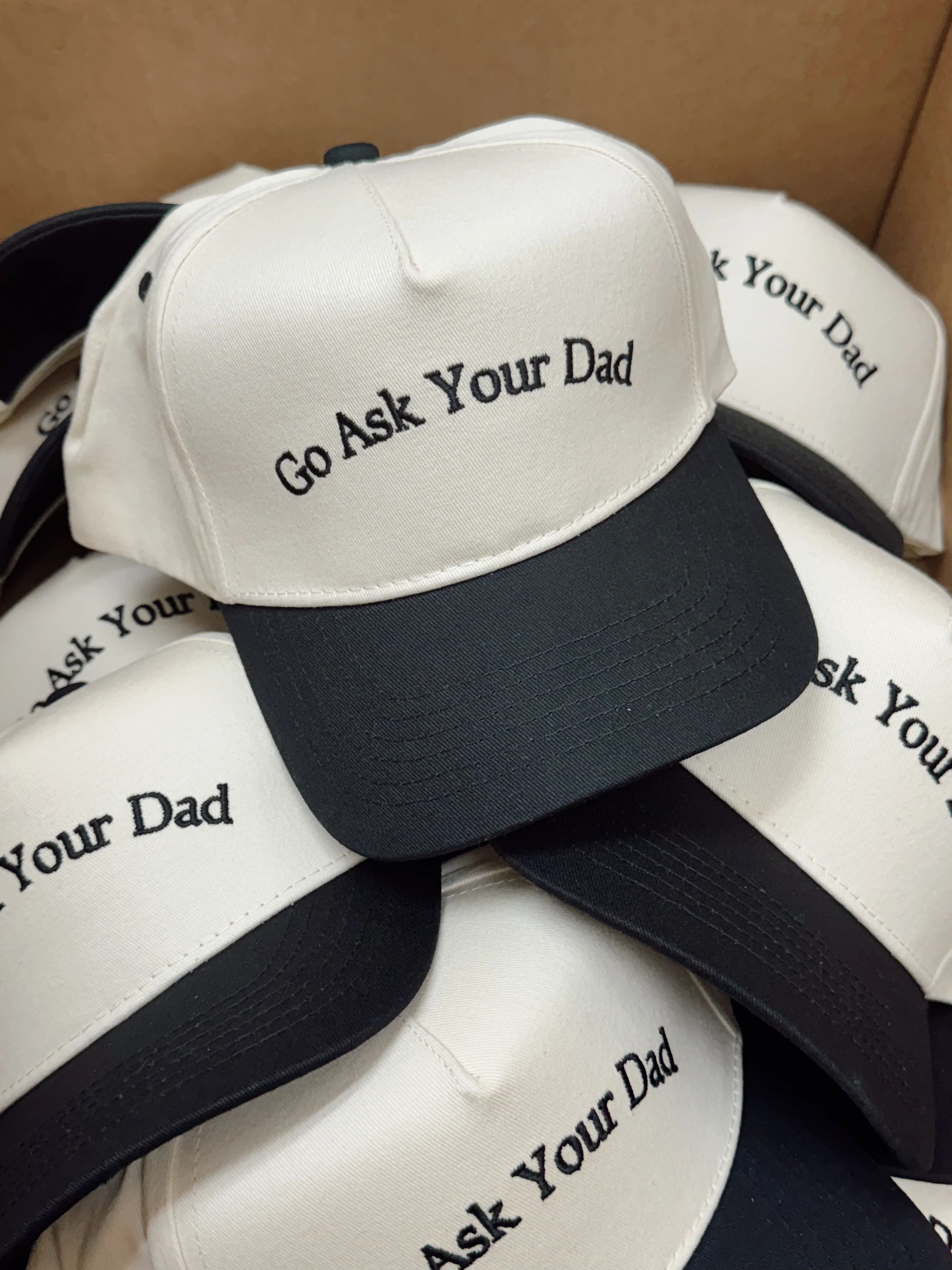 Go Ask Your Dad. Vintage Trucker Hat | KenzKustomz