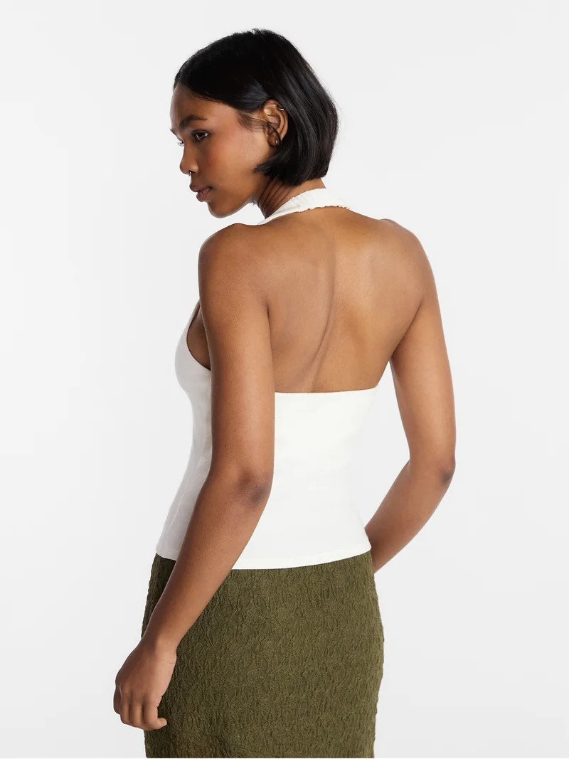 No Boundaries Grommet Halter Top, Women's XXS-XXL | Walmart (US)