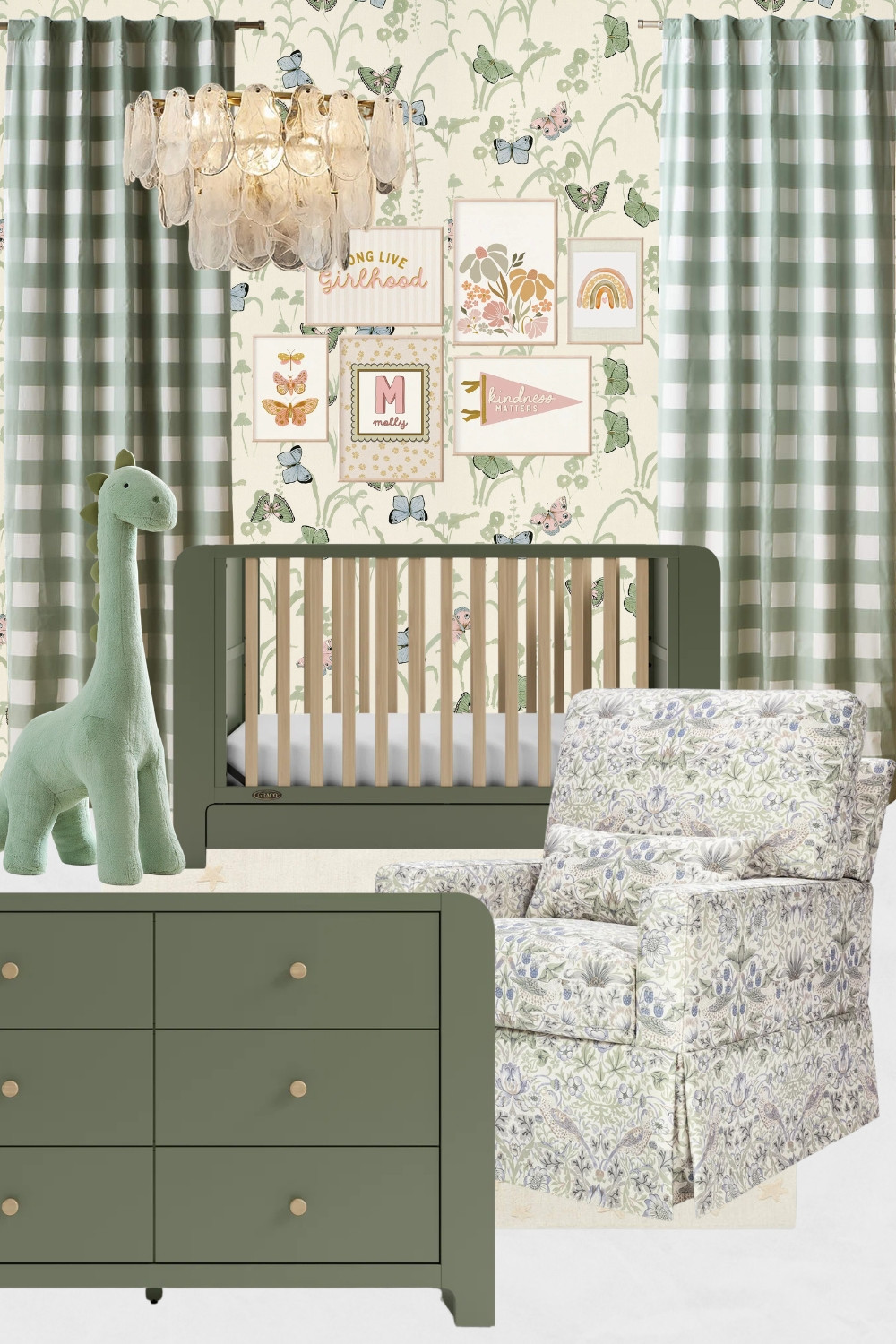 Green Floral Baby Nursery Moodboard, Sage Green Nursery Design Ideas, Green Nursery Decor, Cottagecore Nursery Design Ideas, Green Crib, Cute Green Nursery

#nursery #nurserymoodboard #greennursery #cutenursery #cottagecorenursery #floralnursery  

 #LTKHome #LTKSaleAlert #LTKBaby