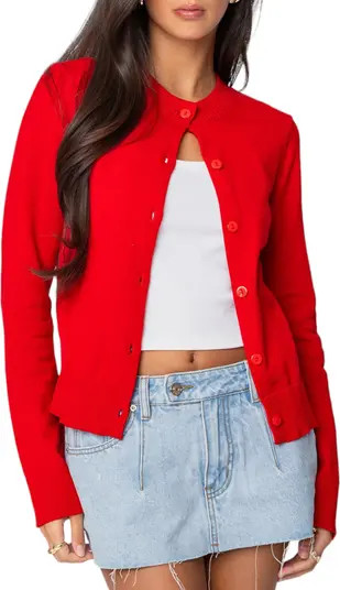 EDIKTED Hollie Cotton Cardigan | Nordstrom | Nordstrom