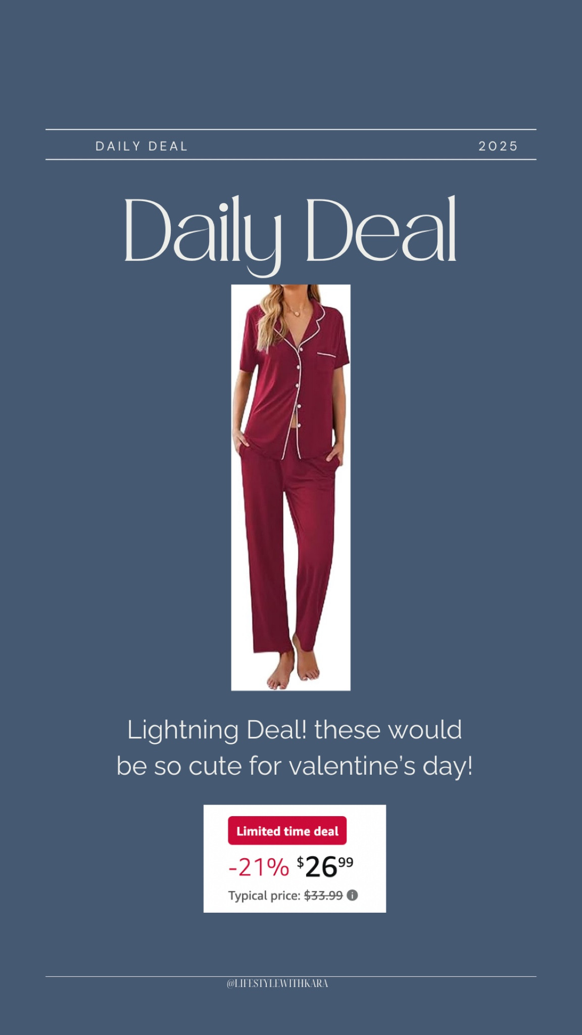 Daily deal! Comfy pajamas perfect for nursing and such a cute color for Valentine’s Day! 🍒 💌

#LTKFindsUnder50 #LTKBump #LTKBaby