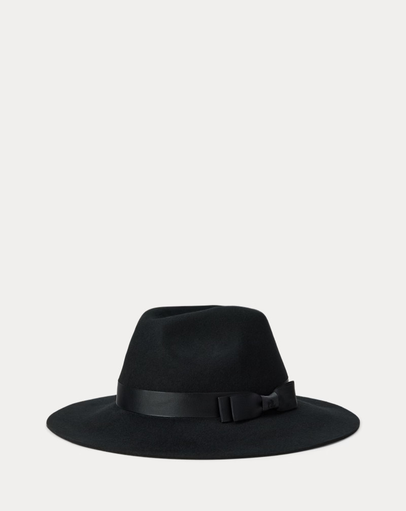 Bow-Trim Wool Felt Fedora | Ralph Lauren (UK)