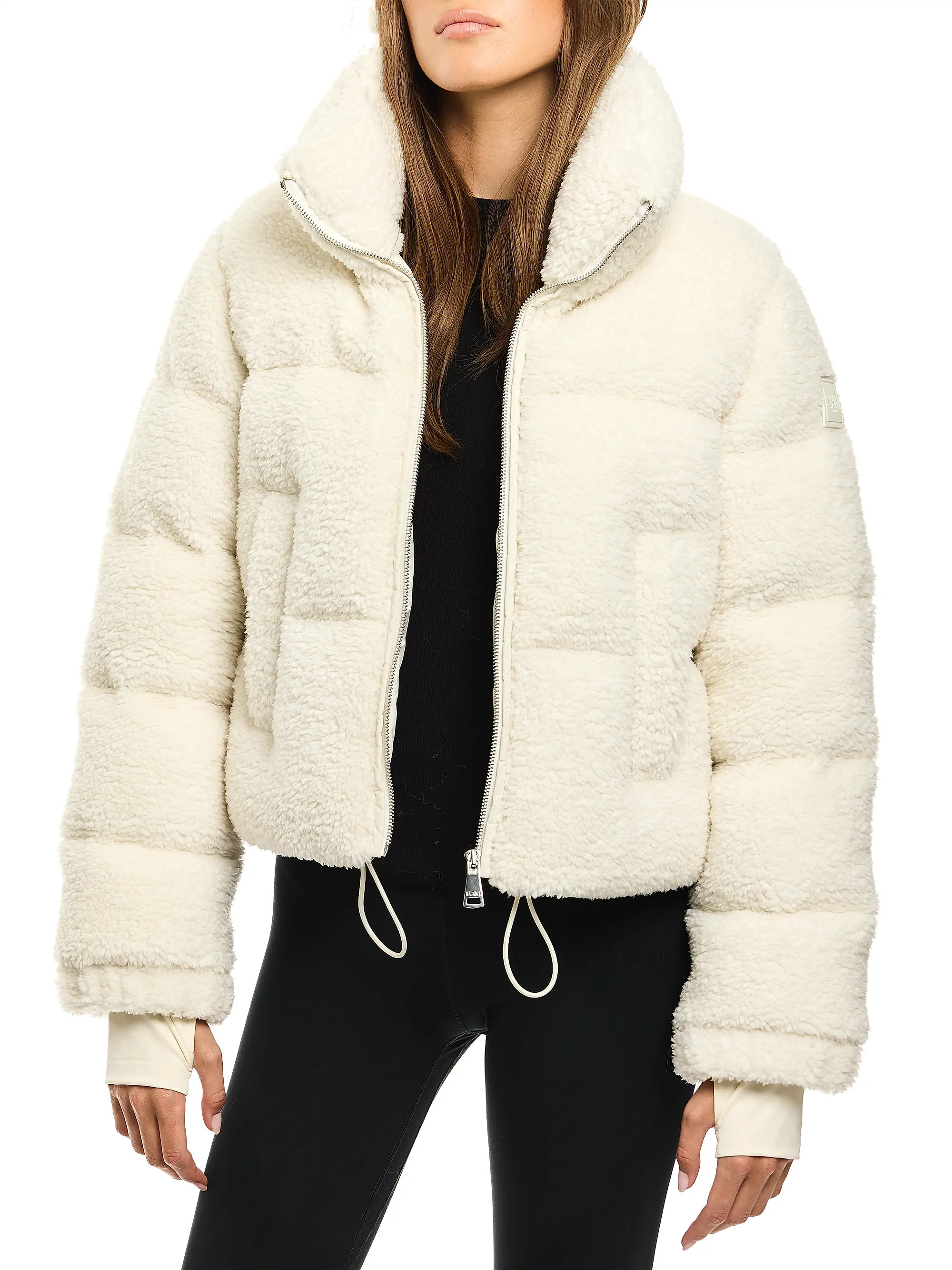 Gemma Quilted Sherpa Puffer Jacket | Saks Fifth Avenue