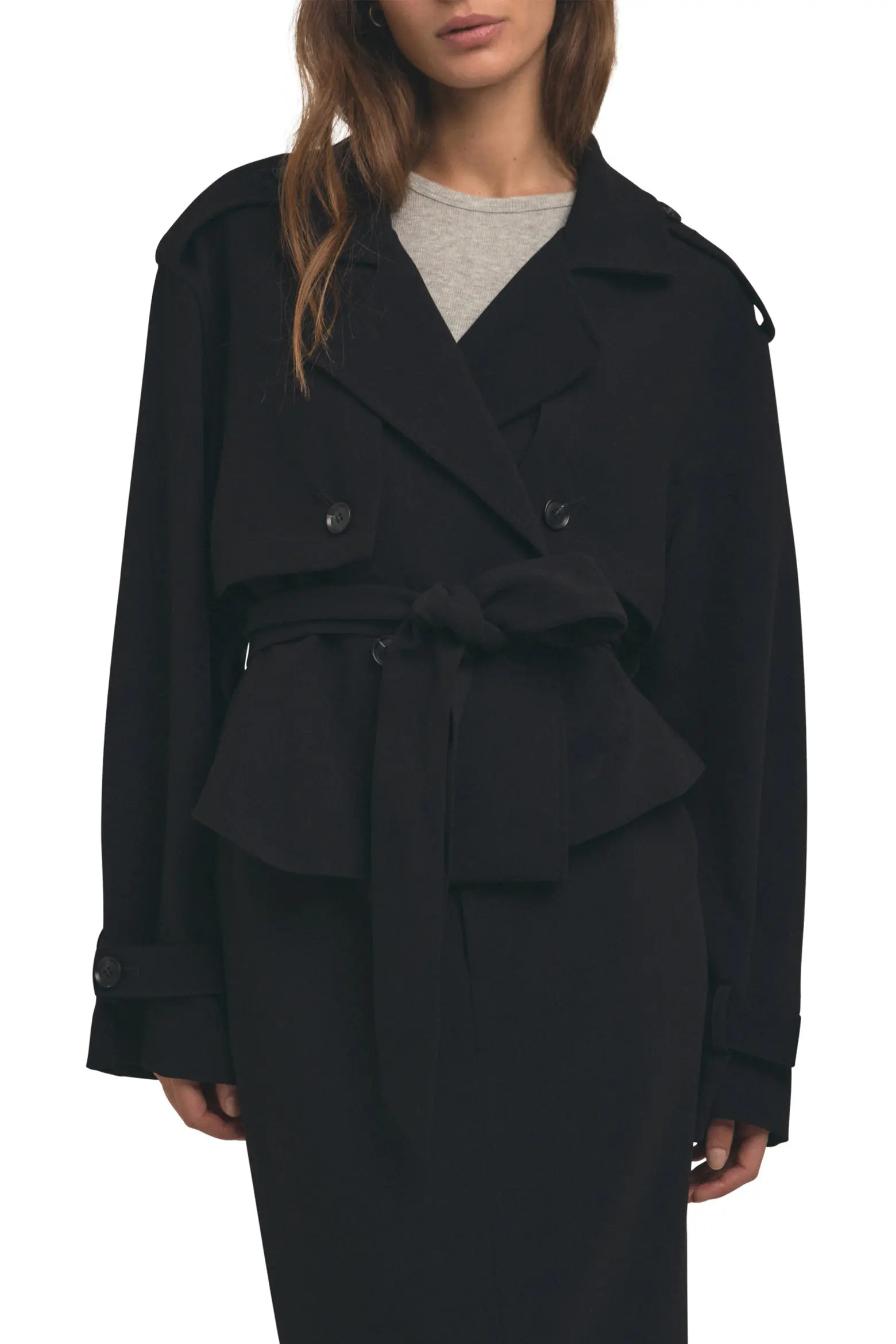 Favorite Daughter The Charles Crop Trench Coat (Women) | Nordstrom | Nordstrom