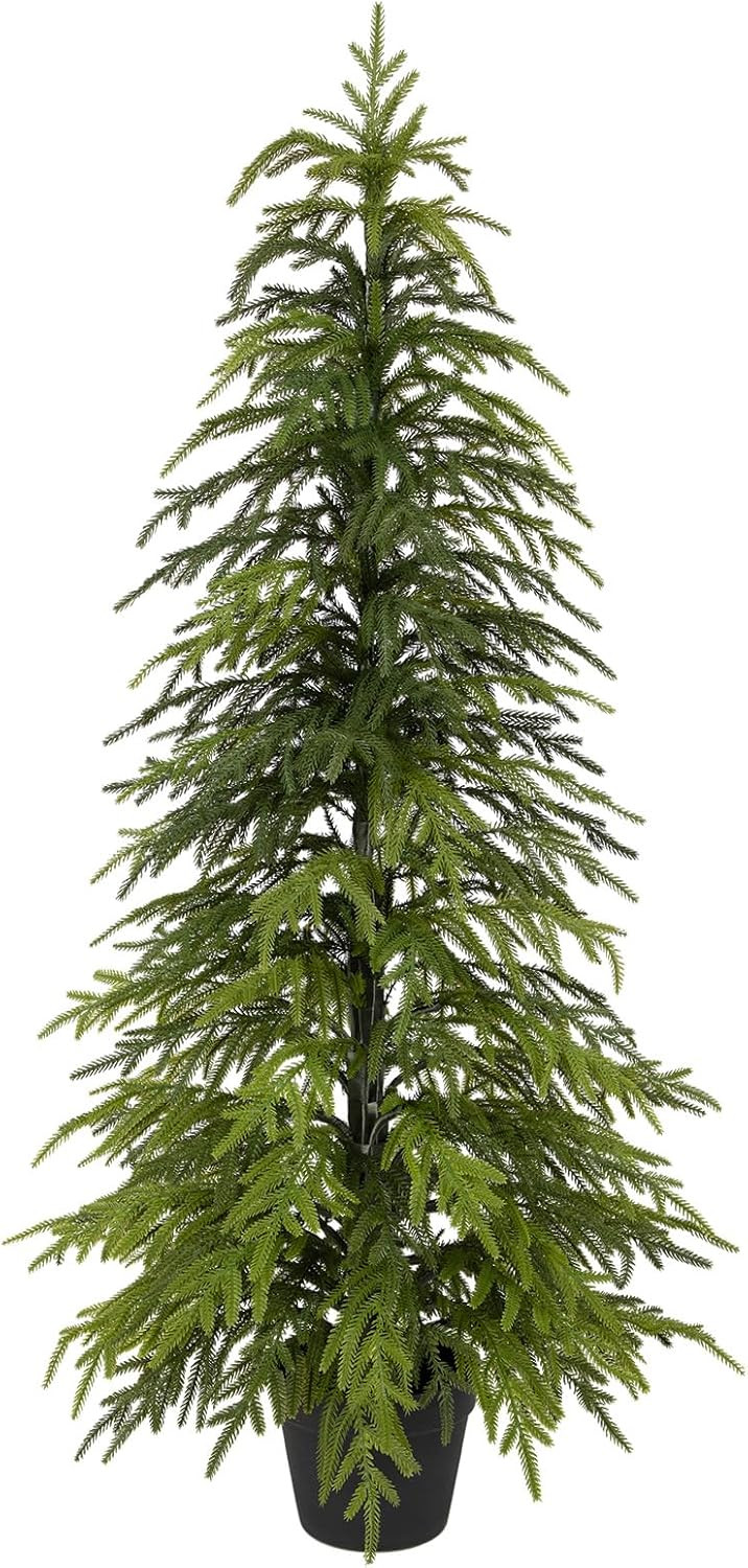 4ft Norfolk Pine Christmas Tree UV Resistant, 48in Faux Norfolk Pine Tree with Soft Real Touch Cl... | Amazon (US)