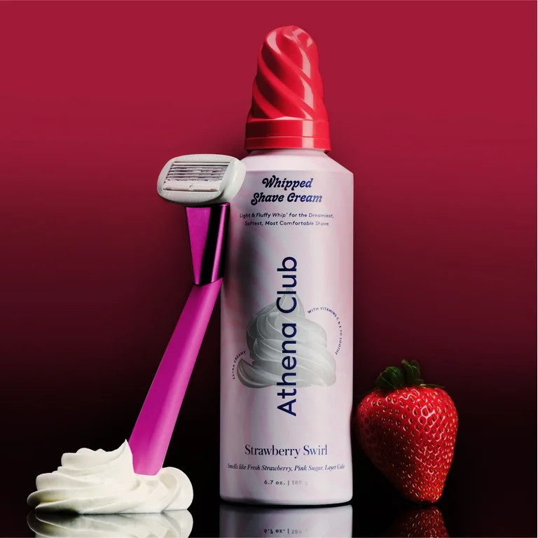 Athena Club Whipped Shave Cream - 6.7oz, Strawberry Swirl | Walmart (US)