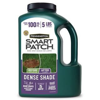 Smart Patch Dense Shade 5 lb. 100 sq. ft. Grass Seed Bare Spot Repair with Mulch and Fertilizer | The Home Depot