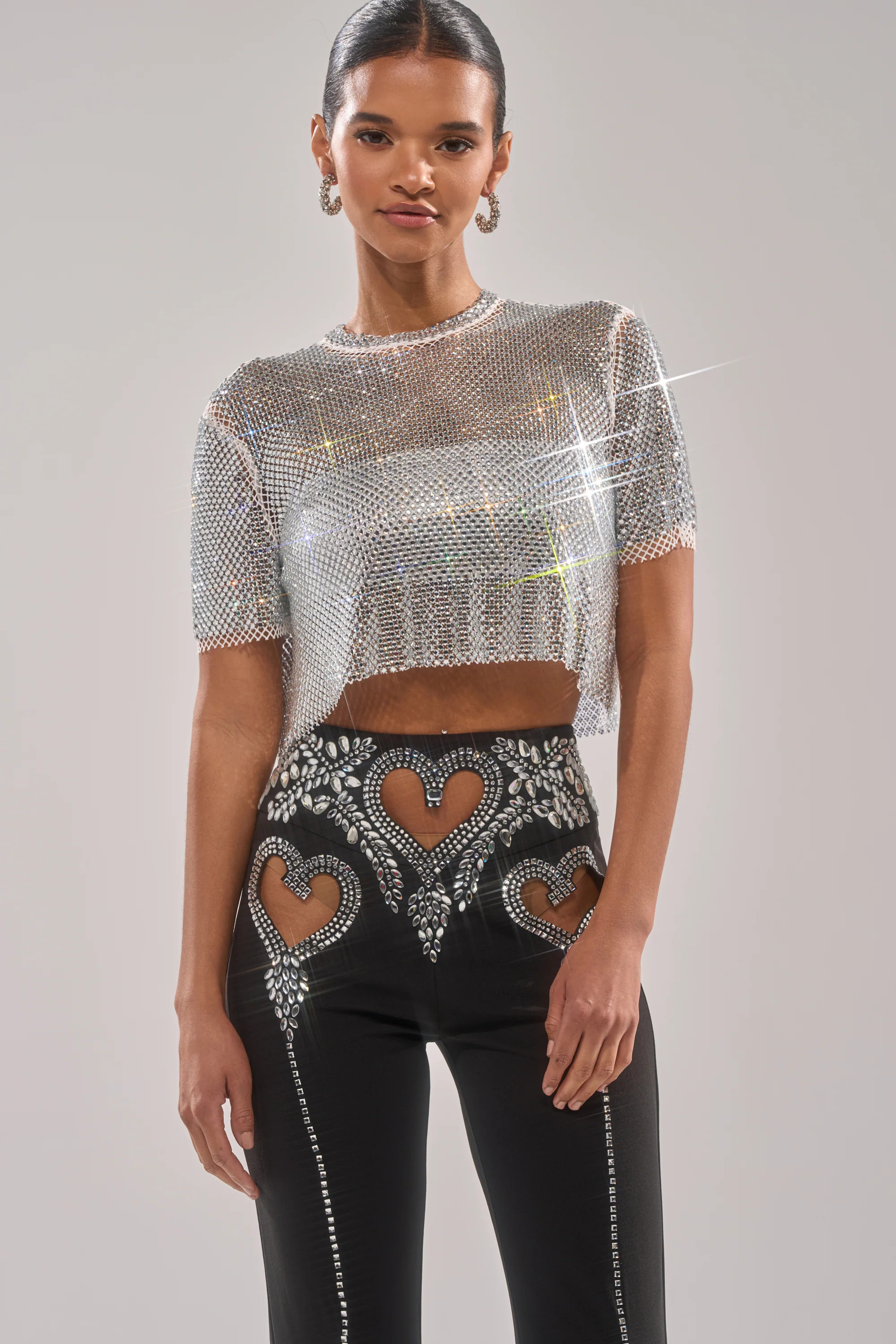 AKIRA Just A Feeling Rhinestone T-Shirt | Size 1X/2X | AKIRA