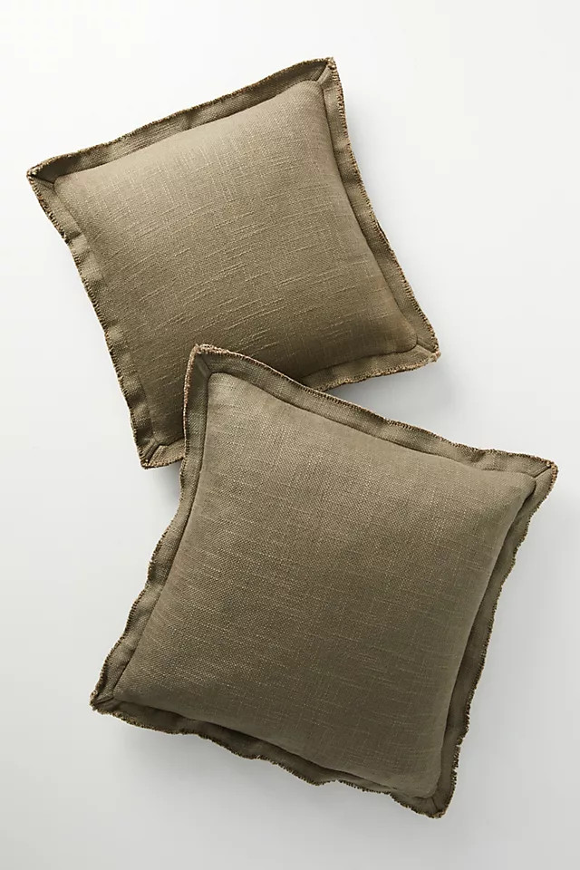Luxe Linen Blend Pillow | Anthropologie (US)