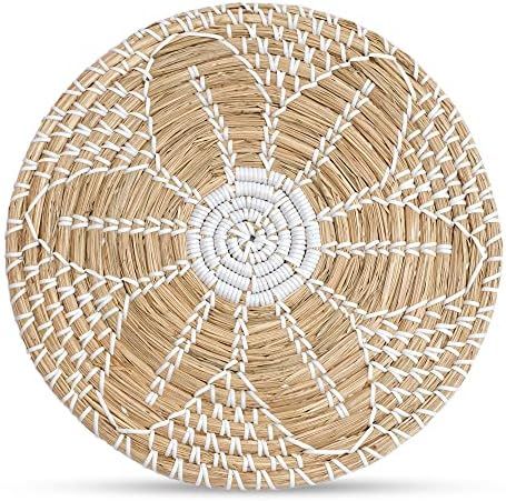 ChicnChill Hanging Woven Wall Basket - Rustic African Wall Baskets of Seagrass/Wicker/Rattan with... | Amazon (US)
