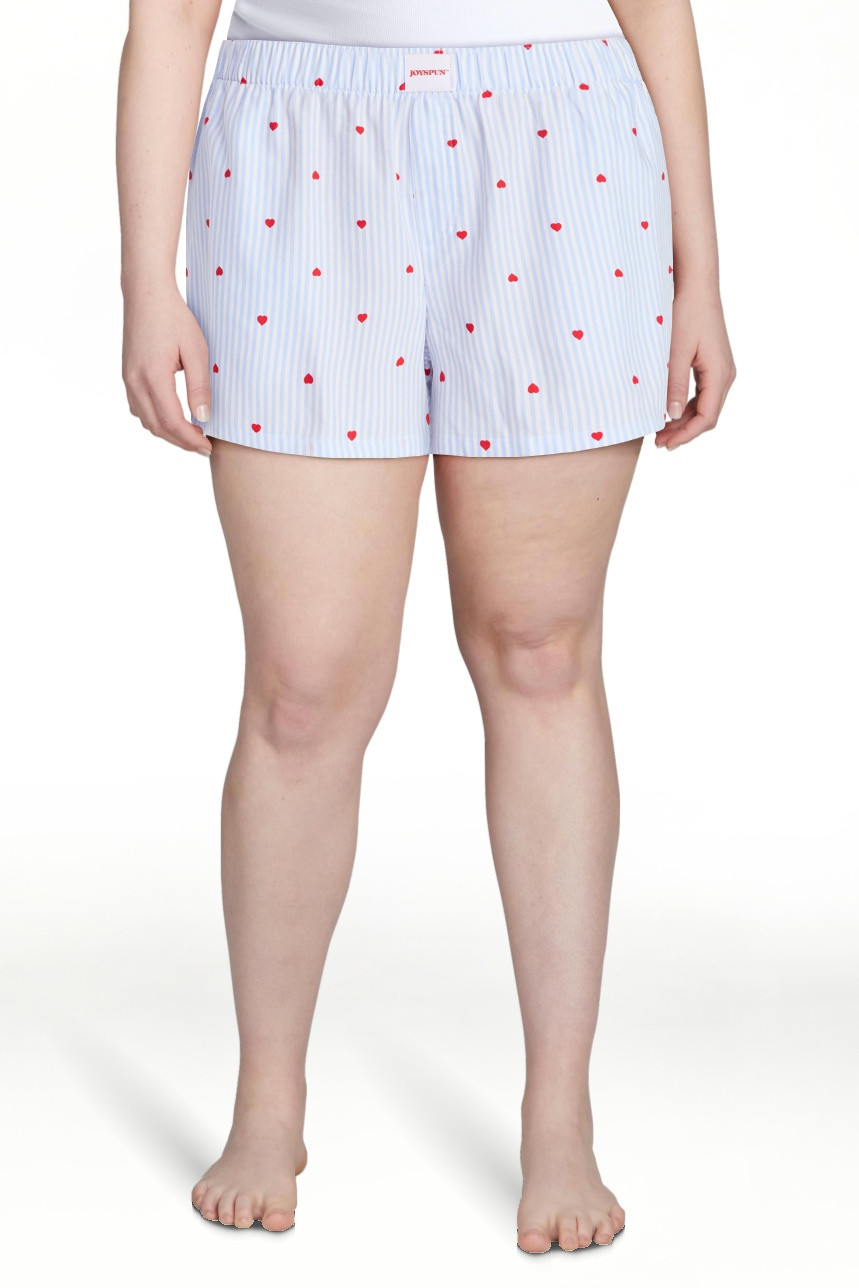 Joyspun Women's Woven Pajama Boxer Shorts, 3'' Inseam, Sizes XS-3X | Walmart (US)