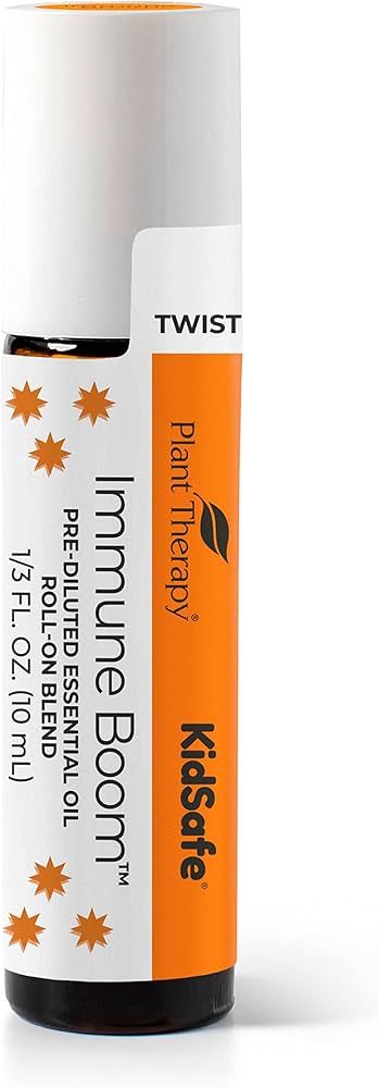 Plant Therapy Immune Boom KidSafe Essential Oil Blend Pre-Diluted Roll-On 10 mL (1/3 oz) 100% Pur... | Amazon (US)