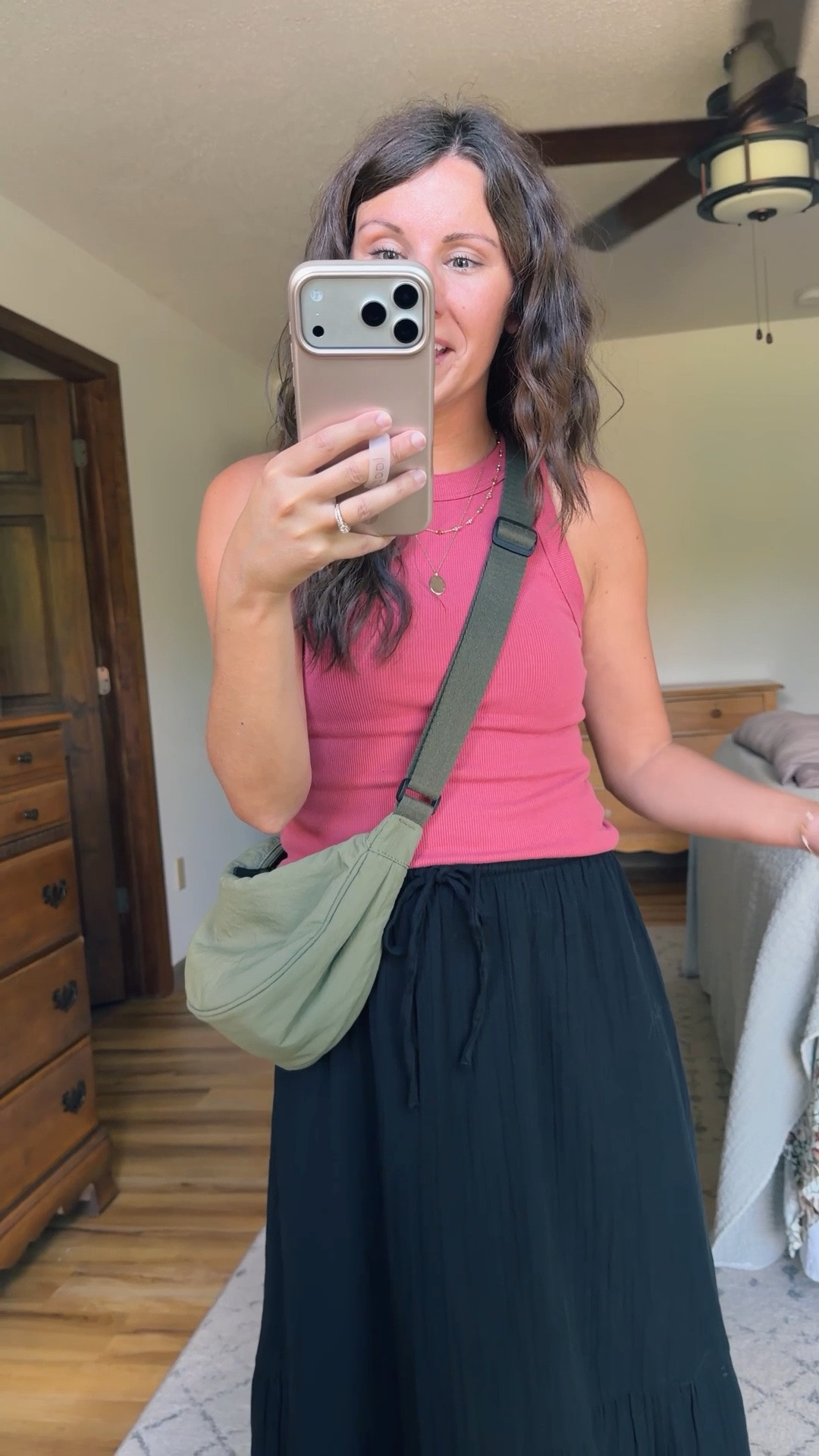 Small in my bra, small in my tank (my color is from a previous year, linked similar colors!) and my gauze cotton black skirt is size small form gap factory. Looks like it sold out quick, so linked an almost identical one from gap! My Croc sandals are size 6. 

My crossbody is older/sold out so linked similar ones!

#LTKPetite #LTKgrwm #LTKSeasonal