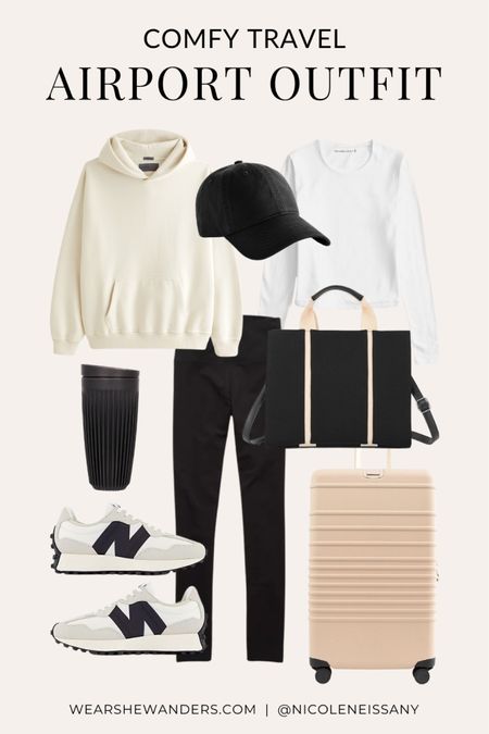 Airport outfit / travel outfit

// comfy travel outfit, comfy airport outfit, casual outfit, errands outfit, athleisure outfit, school outfit, coffee run outfit, brunch outfit, rainy day outfit, lazy day outfit, spring outfit, spring fashion, spring trends, spring 2024 trends, sweatshirt, hoodie, long sleeve top, leggings, baseball hat, baseball cap, ribbed travel mug, new balance sneakers, white sneakers, sneaker trends, weekender tote bag, weekender bag, travel tote, travel bag, beis carry on suitcase, beis luggage, Amazon, Lulus, Abercrombie, Revolve, what to wear to the airport, travel style, travel fashion, neutral outfit, neutral fashion, neutral style, Nicole Neissany, Wear She Wanders, wearshewanders.com (4.4)

#LTKshoecrush #LTKstyletip #LTKfindsunder50 #LTKsalealert #LTKtravel #LTKitbag #LTKfindsunder100