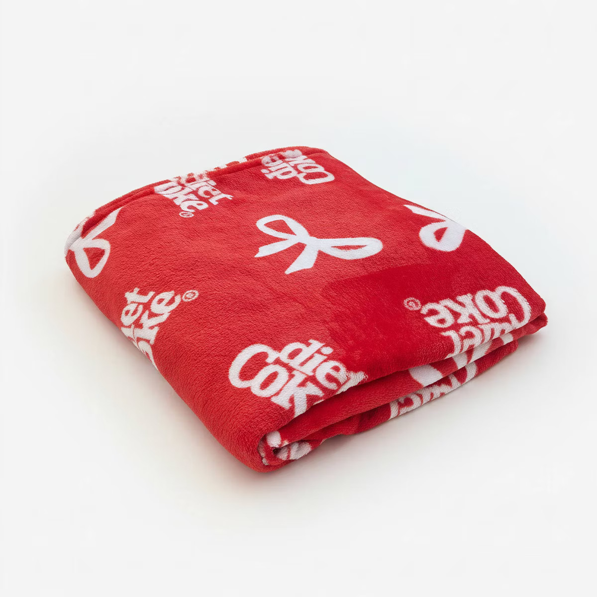 51"x63" Coca-Cola Diet Coke Plush Throw Blanket Red | Target