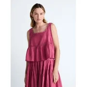 Scoop Women\u2019s and Women\u2019s Plus Cropped Lace Cotton Tank Top, Sizes XS-4X | Walmart (US)