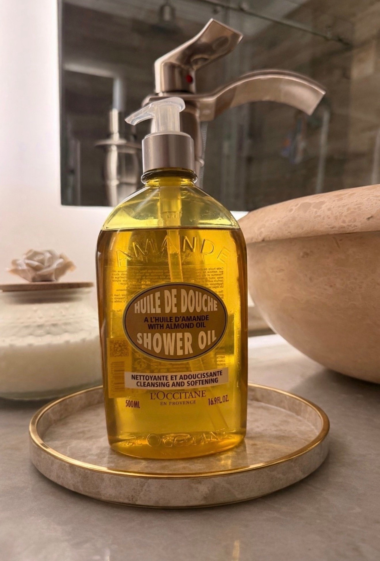 Luxury Shower Essential ✨

This is one of my favorite shower products for soft, hydrated skin. The L’Occitane Amande Huile de Douche transforms from a silky oil into a delicate milky foam when it touches water. It gently cleanses while leaving skin feeling incredibly smooth and nourished.

Infused with almond oil, it helps lock in moisture and gives the most beautiful subtle almond scent — making your shower feel like a little spa moment at home.

If you love skincare that feels luxurious but actually works, this is a must-have in your routine.

#LTKbeauty #LTKfinds #LTKselfcare #luxuryshower #loccitane #bathroomaesthetic #skincarefavorites


#LTKselfcare #LTKmorningroutine #LTKBeauty

#LTKdayinmylife #LTKmomlife #LTKHome