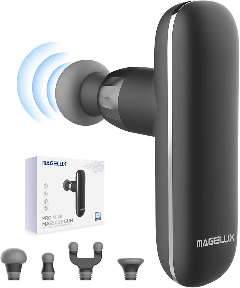MAGELUX Mini Massage Gun Deep Tissue Muscle Massager, Powerful Quiet Portable Percussion Neck Bac... | Amazon (US)