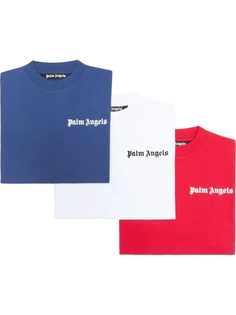 Palm Angels three-pack logo-print T-shirt - Farfetch | Farfetch Global