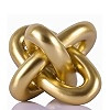 Golden Knot Statue, Three Knot Sculpture Home Decor Accents, Knot Sculptures and Statues for Rust... | Amazon (US)