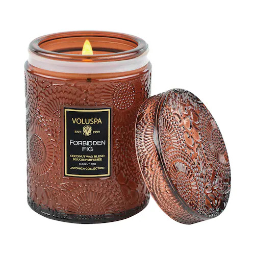 Mini Forbidden Fig Glass Jar Candle - VOLUSPA | Sephora | Sephora (US)