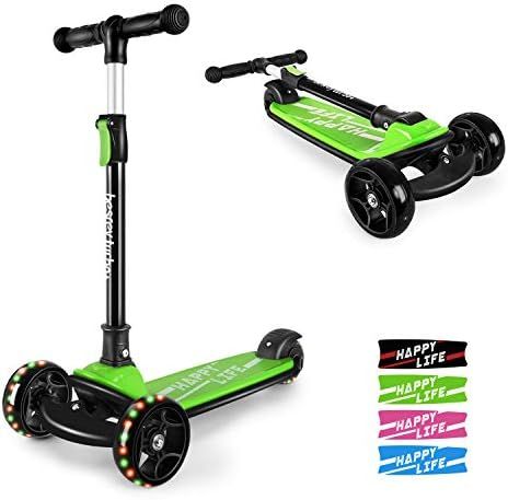 Besrey Kick Scooter for Kids Ages 3-8, 3 Wheel Scooter for Toddler Scooter with 4 Height Adjustab... | Amazon (US)