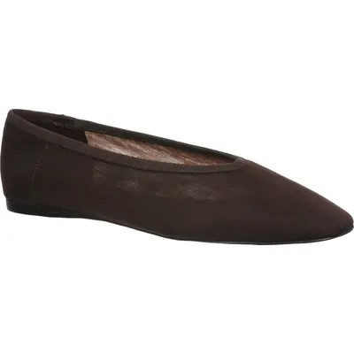 Nordstrom Maddox Mesh Flat in Brown Raisin at Nordstrom, Size 10 | Nordstrom